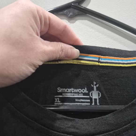 Smartwool Men's Short Sleeve Merino Wool Shirt Black - Picture 2 of 6